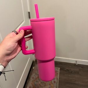 40 oz Simple Modern Pink Tumbler with Straw